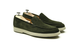 Mocassin "F11" Daim Vert