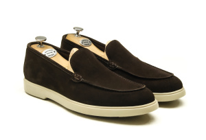 Mocassin "F11" Daim Chocolat