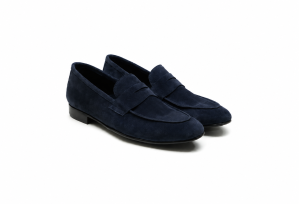 Mocassin "F12" Daim bleu...