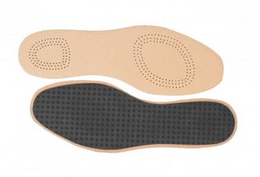 Leather sole on carbon filter