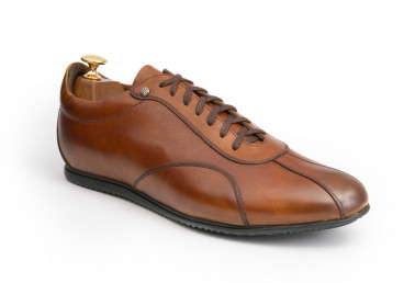 Sneaker "B1" Patine Marron...